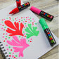 uni-ball Posca 7M 4.5-5.5 mm  Broad Bullet Shaped Markers, White Ink, Pack of 1