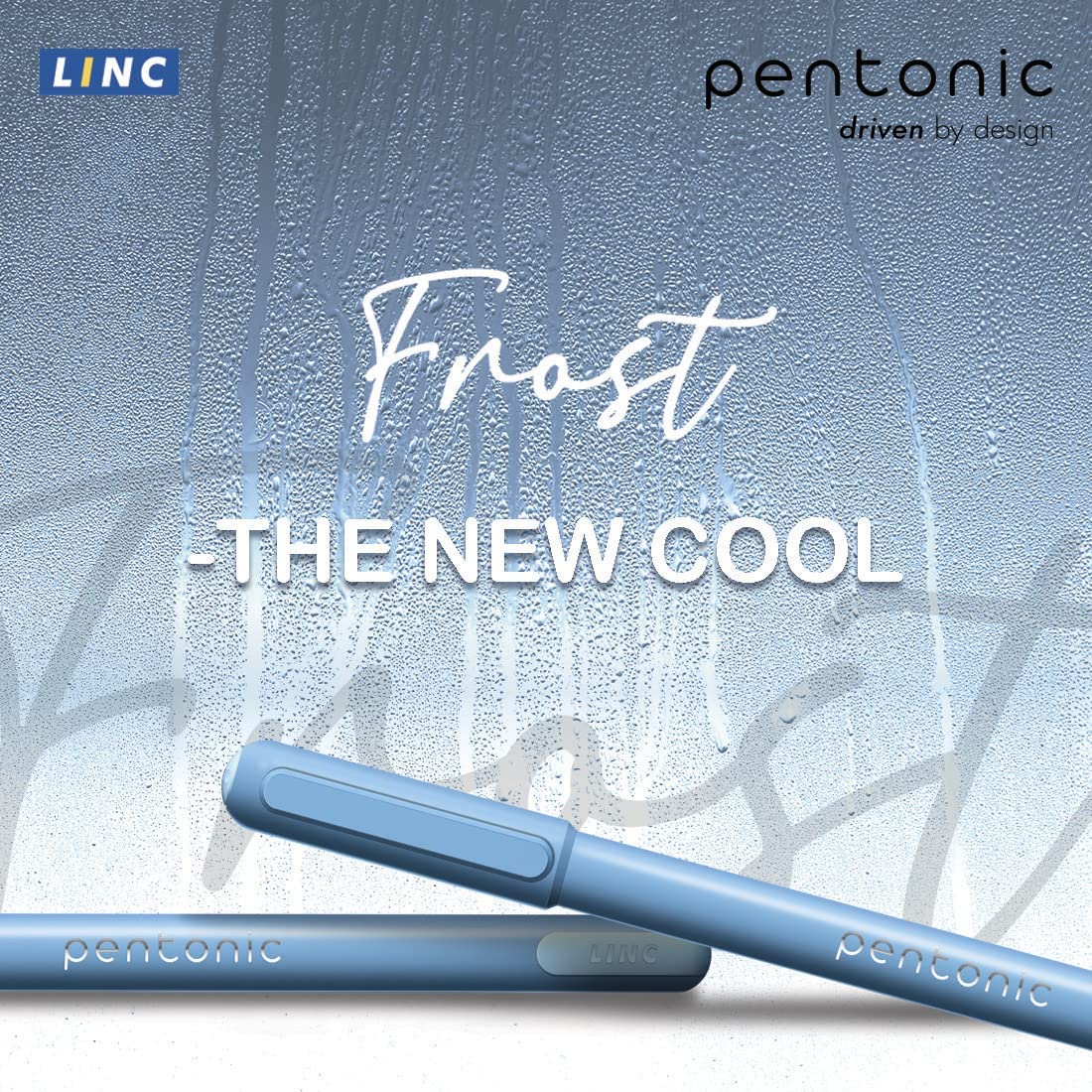Pentonic Frost 0.7mm Ball Point Pen Tumbler Pack (70 Blue, 20 Black & 10 Red Ink Pens)