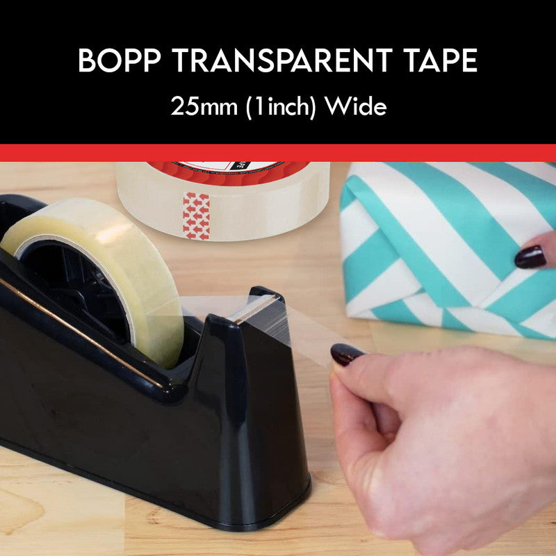 NUOVI BOPP Tape (65mtr X 24mm, Transparent)