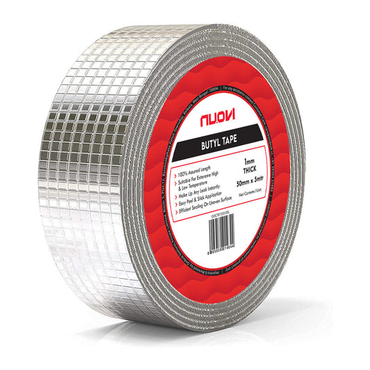 NUOVI Butyl Tape (50mtr X 50mm, Grey)