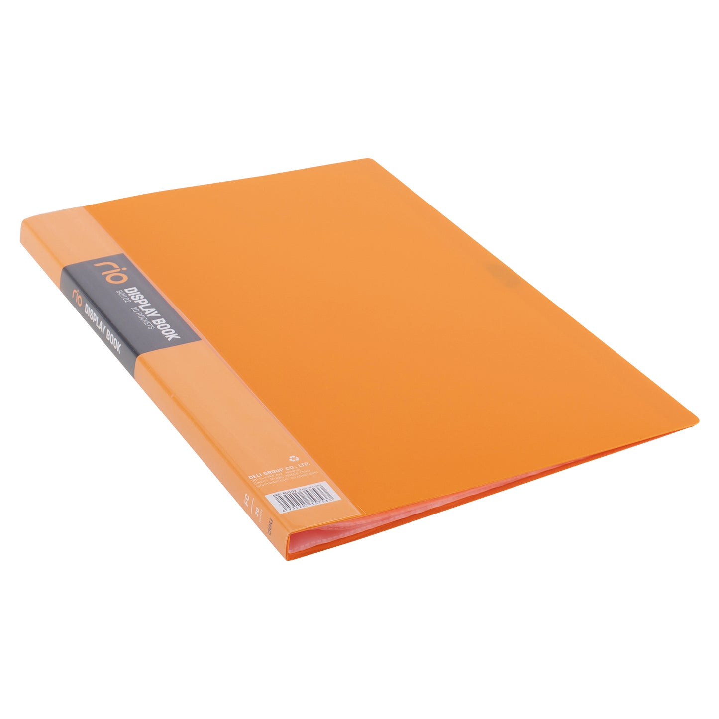 Deli WB01102 FC Display Book, 20 Pocket (Pack of 1, Color May Vary)