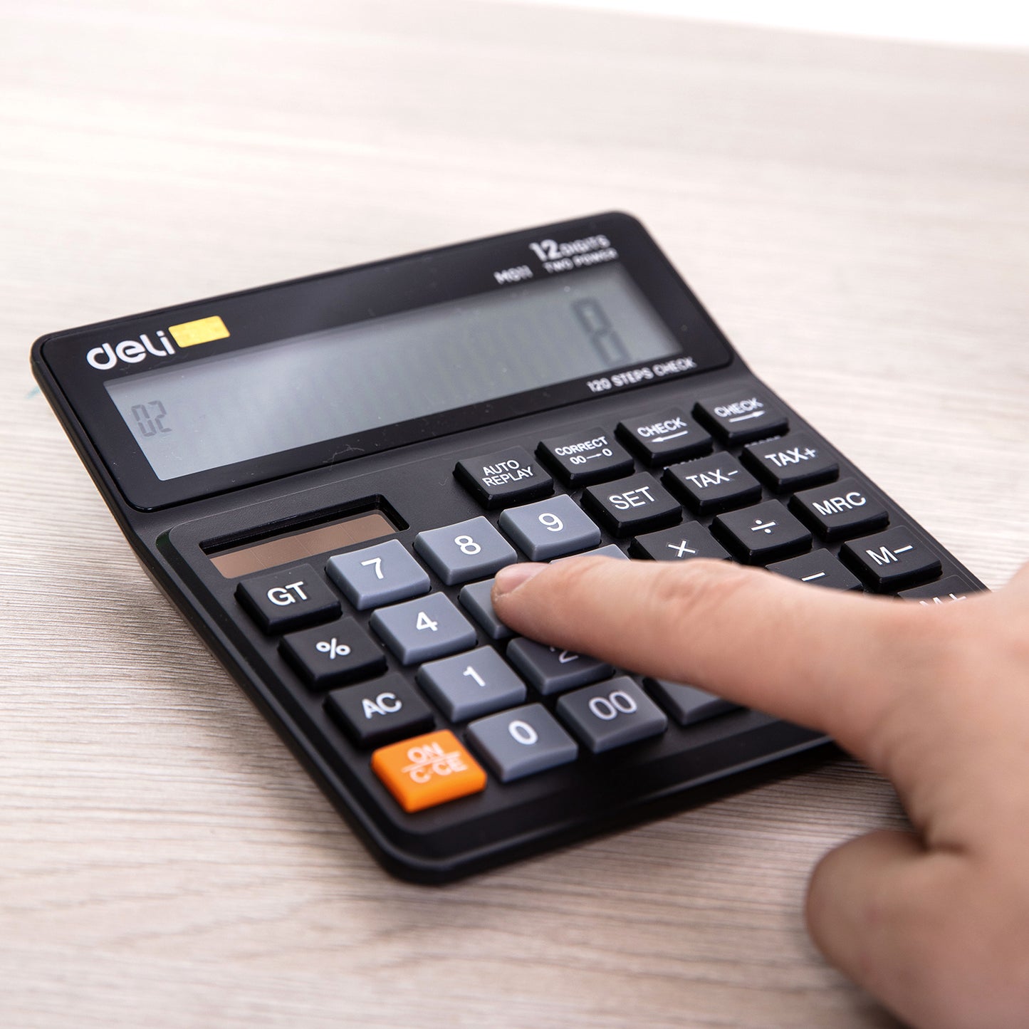 Deli WM01120 Desktop Calculator (Black, Pack of 1)