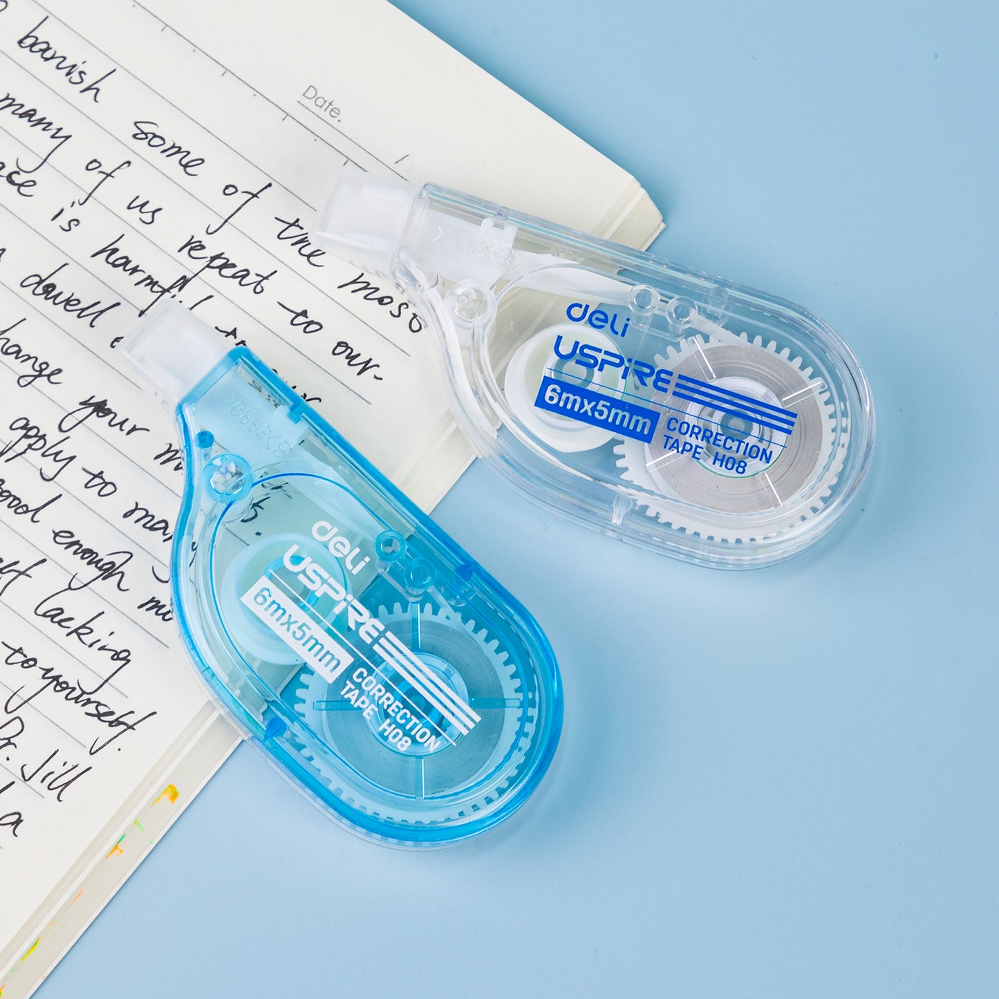 Deli EH08 Correction Tape (Pack of 1 , Color May Vary)