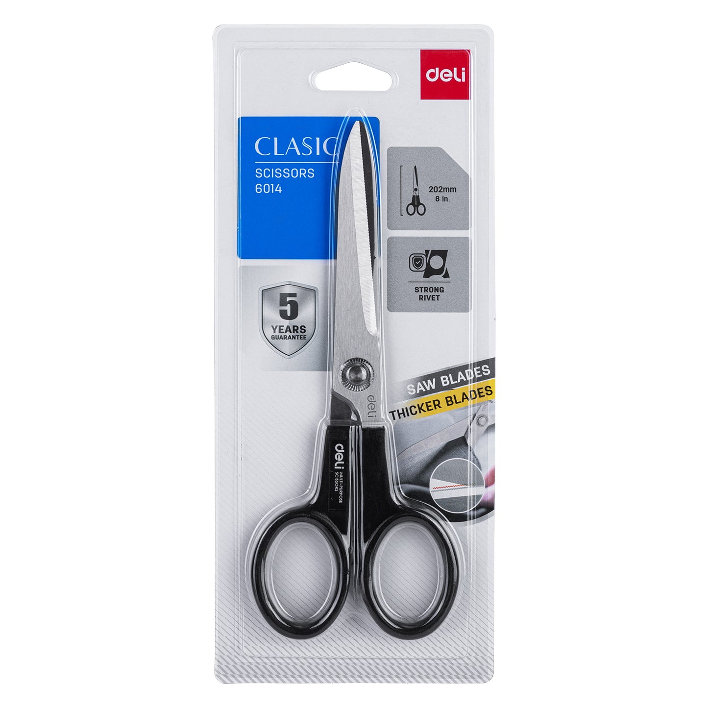Deli W6014 Scissors (Pack of 1,Color May Vary)
