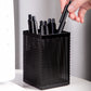 Deli W908 Pen Stand (Black, Pack of 1)