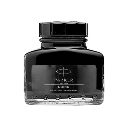 Parker Quink Bottle - Black Ink Color, 30 ML