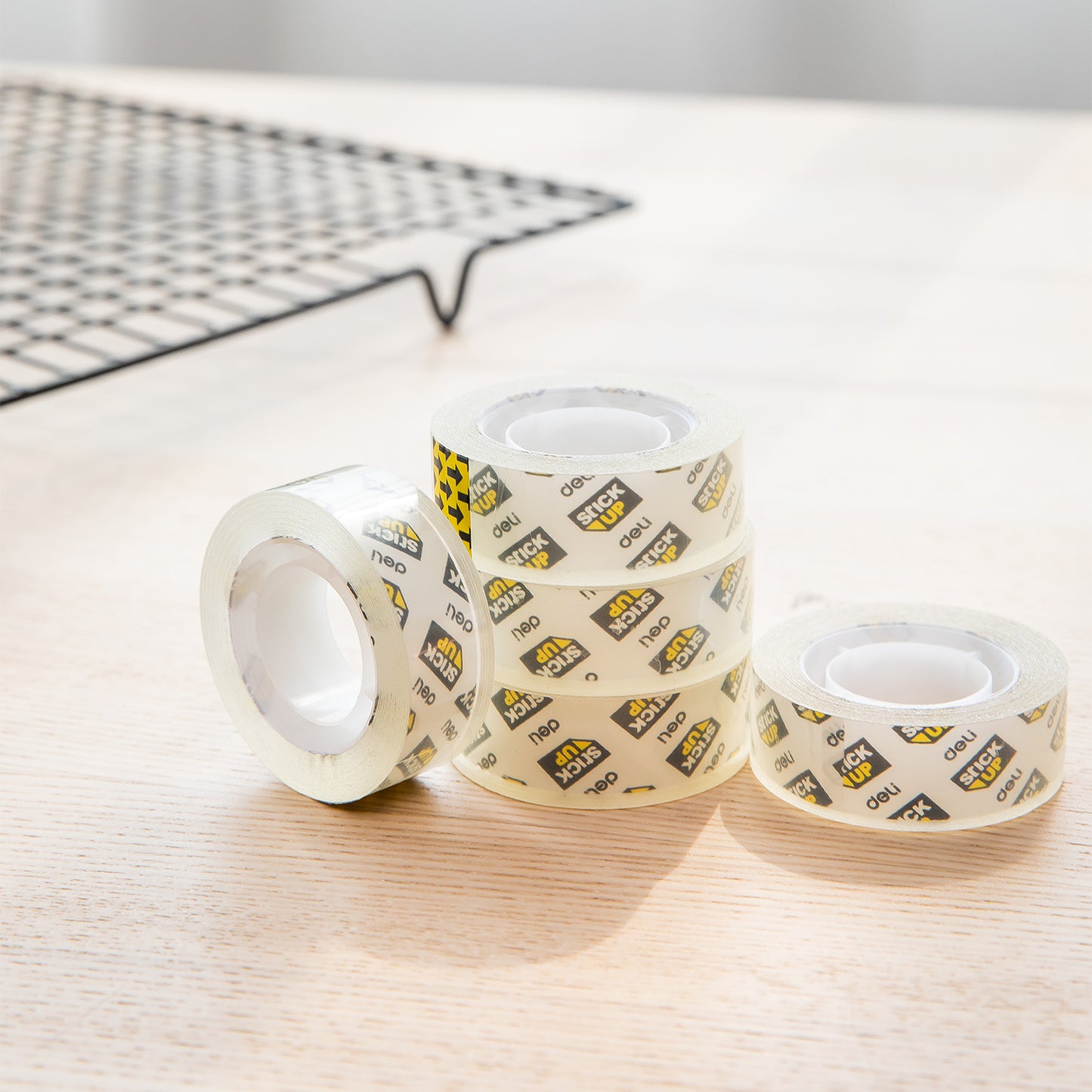 Deli 30065 Office Tape 18mm x 30 ( 8 rolls/Tube)
