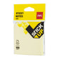 Deli WA01302 Sticky Notes, 2PCS Deli Self-Stick Notes, 100 Sheets (Color May Vary)