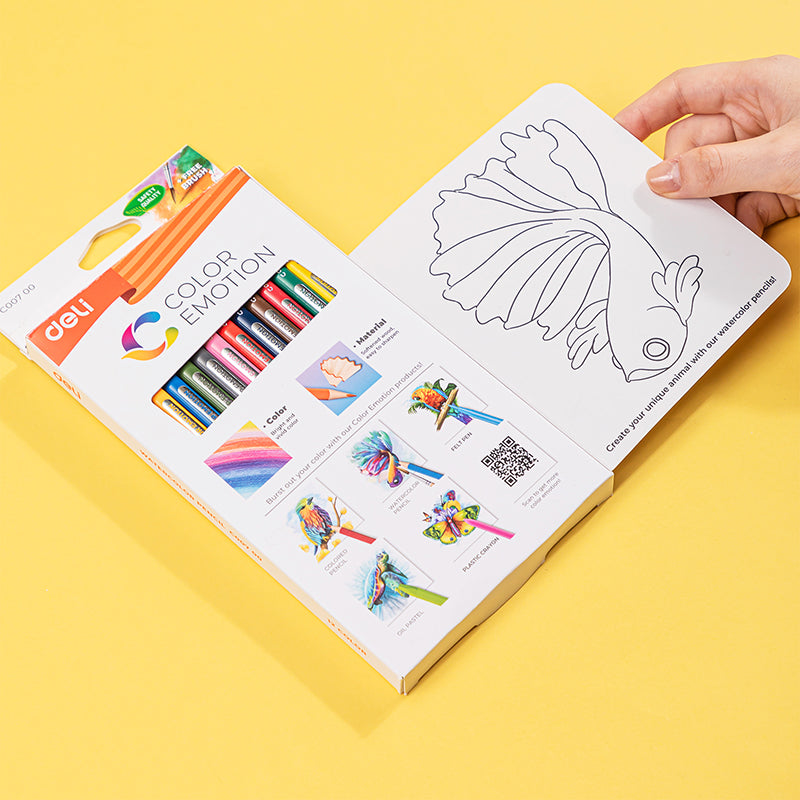 Deli WC00700 Colored Pencil, Multicolor (Pack of 1)