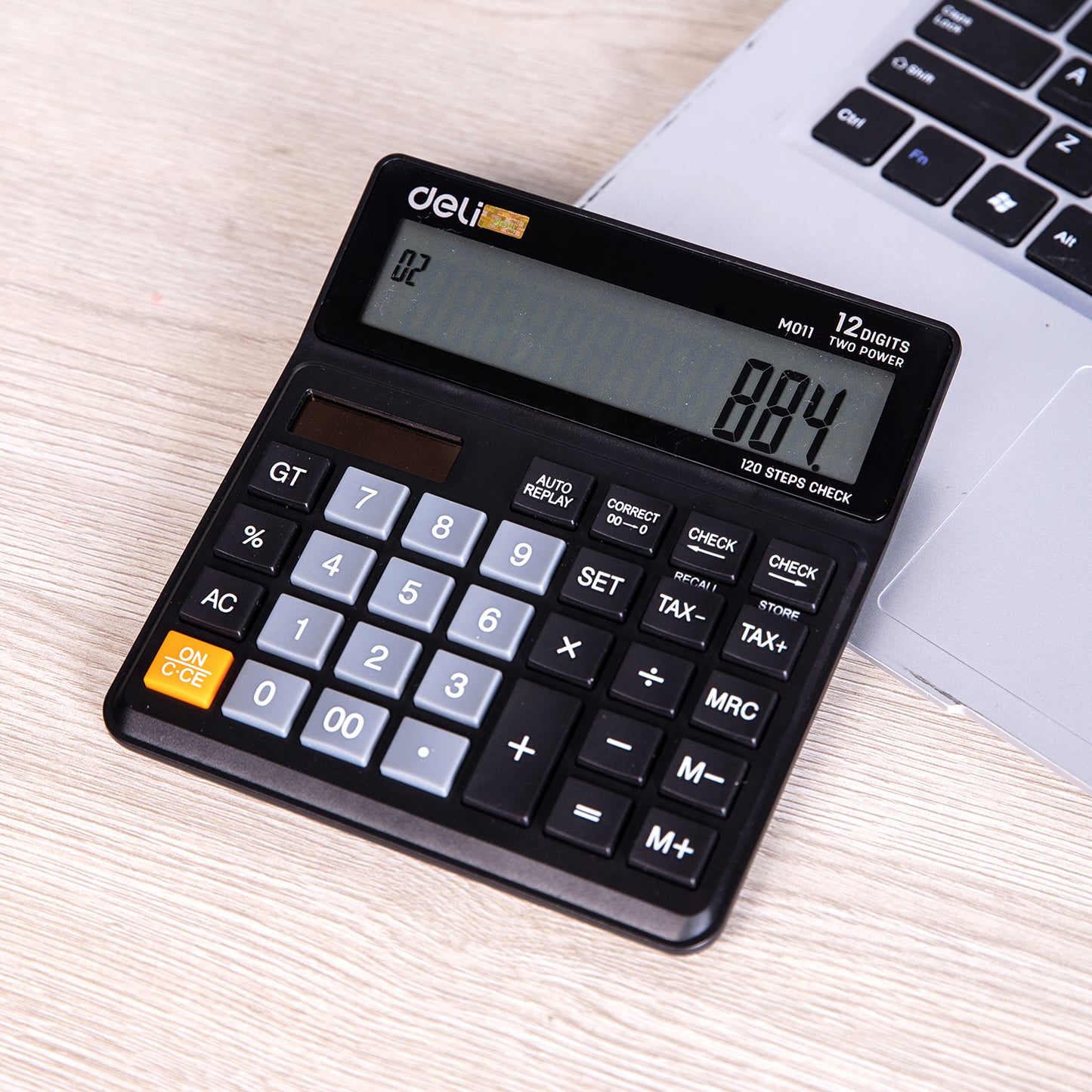 Deli WM01120 Desktop Calculator (Black, Pack of 1)
