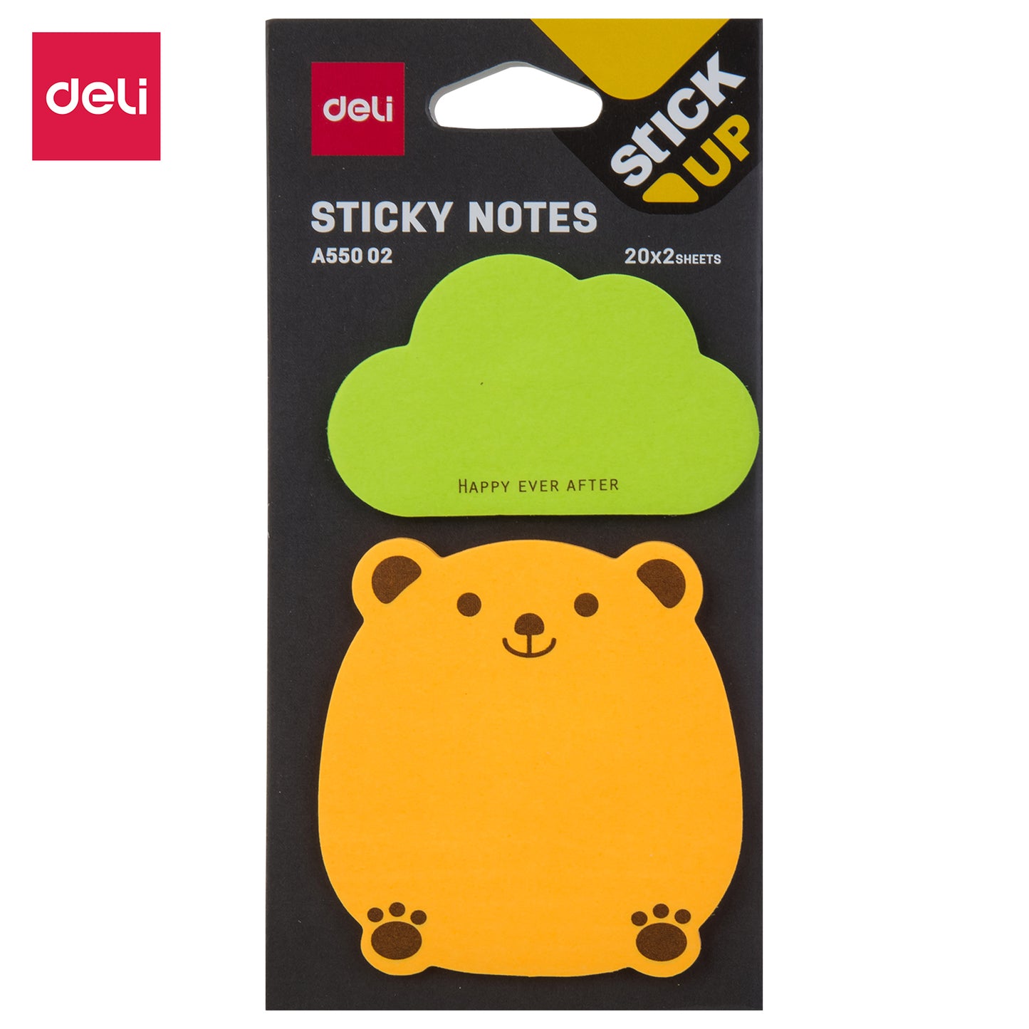 Deli WA55002 Sticky Notes, 80 gsm, 76x76mm (Pack of 1)