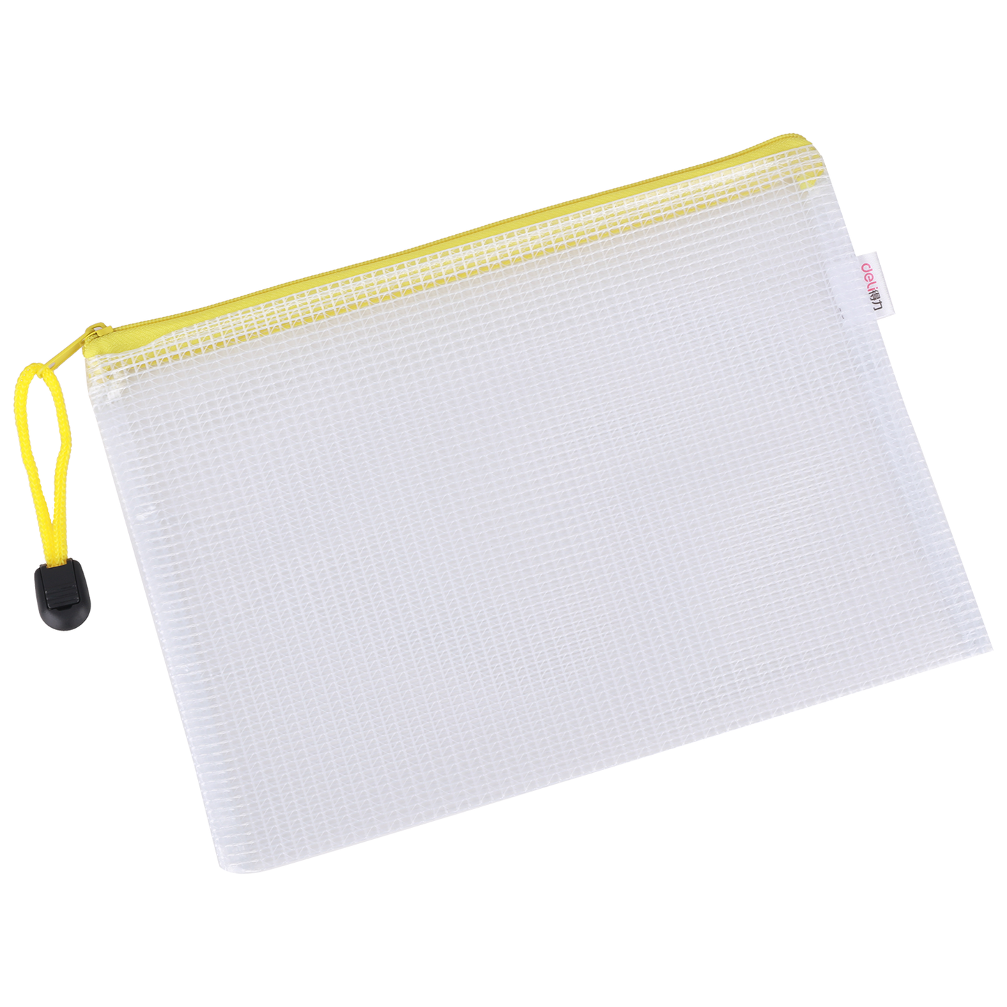 Deli W5656 Mesh Zip Bag (Pack of 1, Color May Vary)