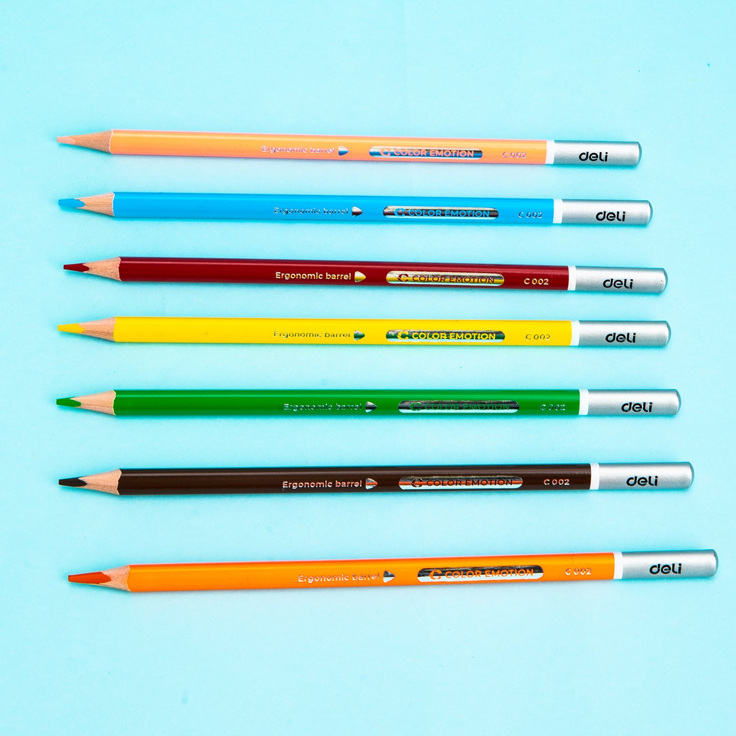 Deli WC00205 Color Pencil 12 Pcs, Multicolor (Pack of 1)