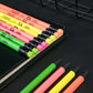 Deli WU54600 Neon Series Pre-Sharpened, Wood-Free, HB Pencils with Eraser (12 Pcs)