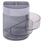 Deli W9147BK 3 Compartments & 3 Drawers Multipurpose Desk Organizer Pen Stand, Pack of 1 (Color May Vary)