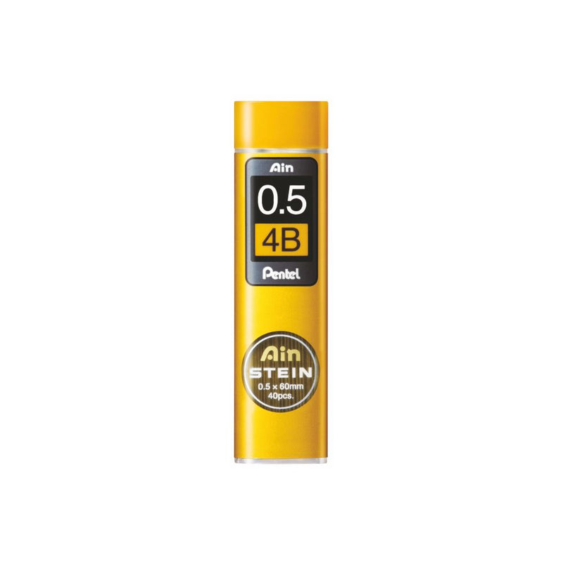 Pentel Ain Stein 0.5mm 4B Mechanical Pencil Lead, Pack of 40 (C275-4B)