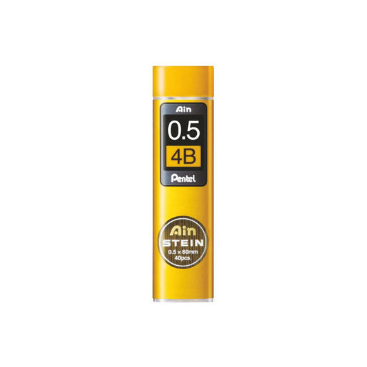Pentel Ain Stein 0.5mm 4B Mechanical Pencil Lead, Pack of 40 (C275-4B)