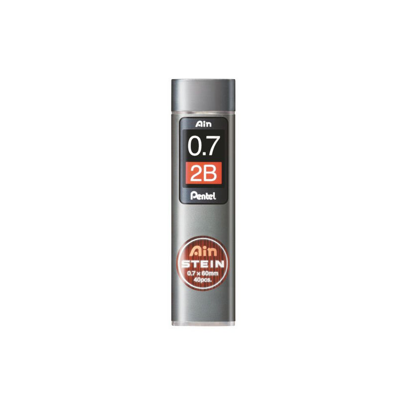 Pentel Ain Stein 0.7mm 2B Mechanical Pencil Lead, Pack of 40 (C277-2B)