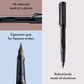 LAMY Al-Star Fountain Pen Medium Tip, Black Body, Blue Ink