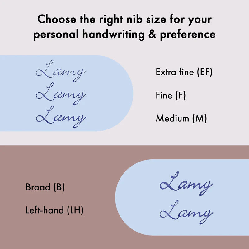 LAMY Al-Star Fountain Pen Medium Tip, Black Body, Blue Ink