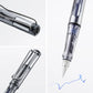 LAMY Vista Fountain Pen Extra Fine Nib, Transparent Body, with T-10 Blue Ink cartridge and Z-28 converter