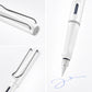 LAMY Safari Fountain Pen Medium Nib, White Body, With Blue T-10 Cartridge & Z-28 Converter