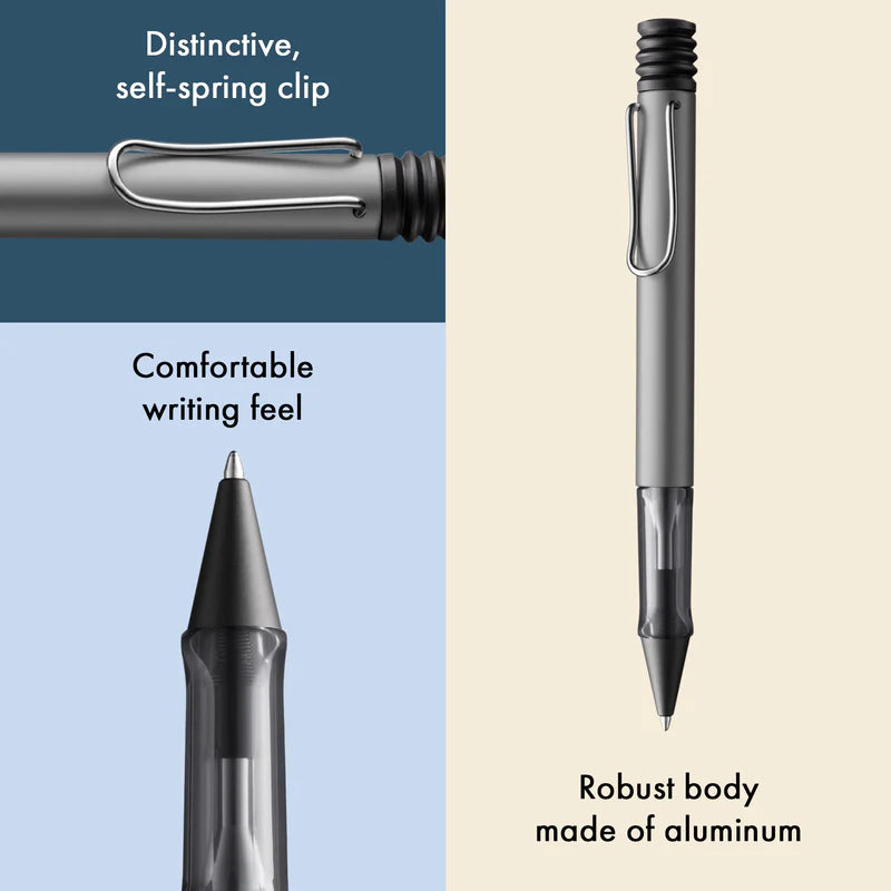 LAMY Al-Star Ballpoint Pen Medium Tip, Graphite Body, Black Ink