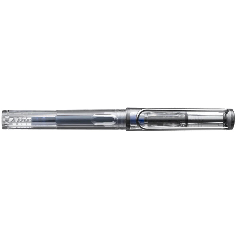 LAMY Vista Fountain Pen Extra Fine Nib, Transparent Body, with T-10 Blue Ink cartridge and Z-28 converter