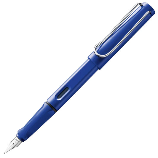 LAMY Safari Fountain Pen Medium Nib, Blue Body, With Blue T-10 Cartridge & Z-28 Converter