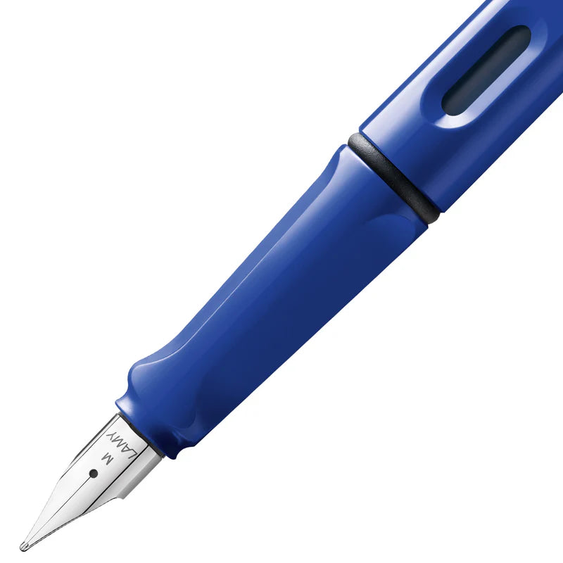 LAMY Safari Fountain Pen Medium Nib, Blue Body, With Blue T-10 Cartridge & Z-28 Converter
