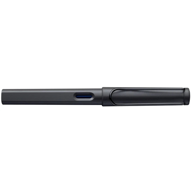 LAMY Safari Fountain Pen Fine Nib, Umbra Black Body, With Blue T-10 Cartridge & Z-28 Converter