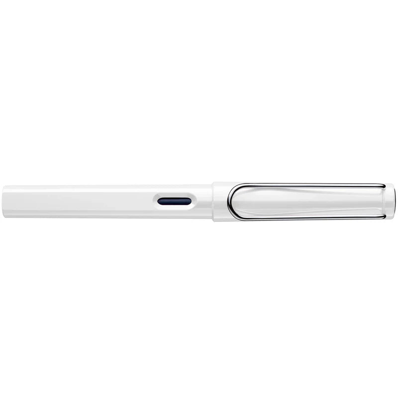 LAMY Safari Fountain Pen Medium Nib, White Body, With Blue T-10 Cartridge & Z-28 Converter