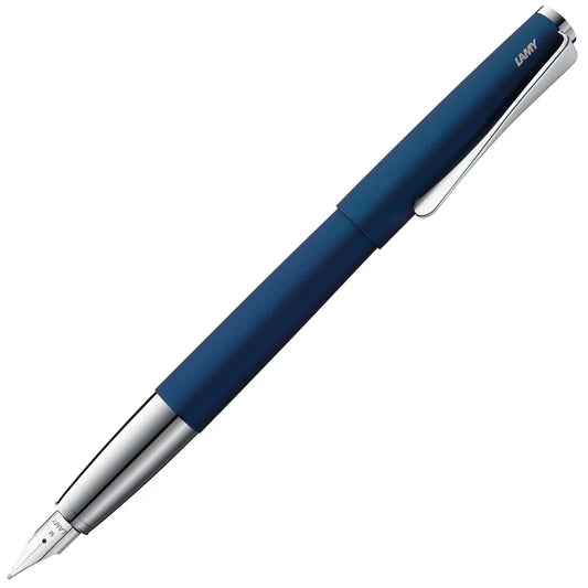 LAMY Studio Fountain Pen Fine Tip, Imperial Blue Body, Blue Ink