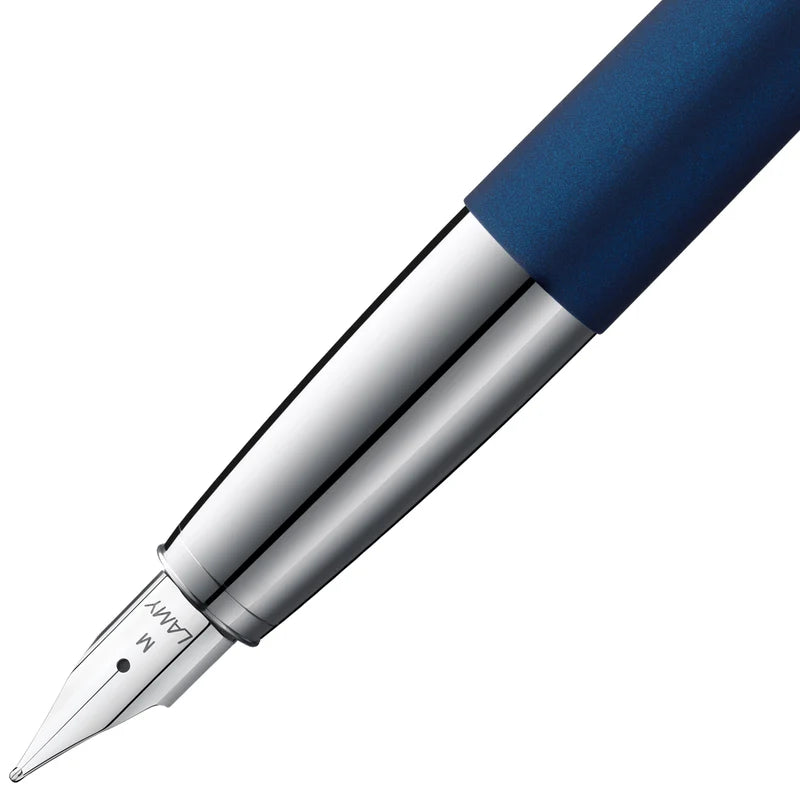 LAMY Studio Fountain Pen Fine Tip, Imperial Blue Body, Blue Ink