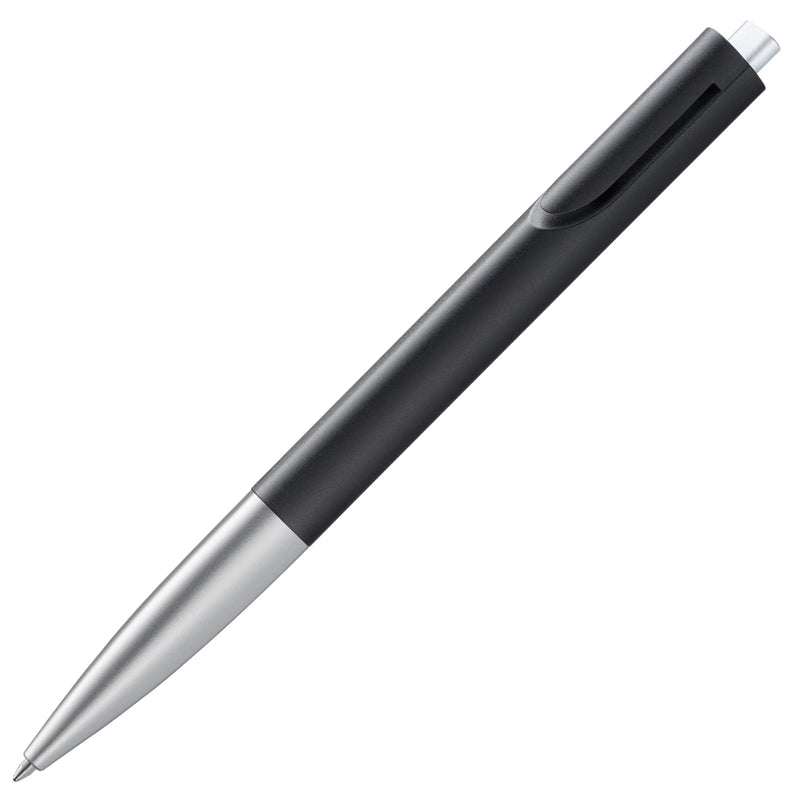 LAMY Noto Ball Pen Medium Tip, Black-Silver Body, Black Ink