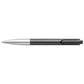 LAMY Noto Ball Pen Medium Tip, Black-Silver Body, Black Ink