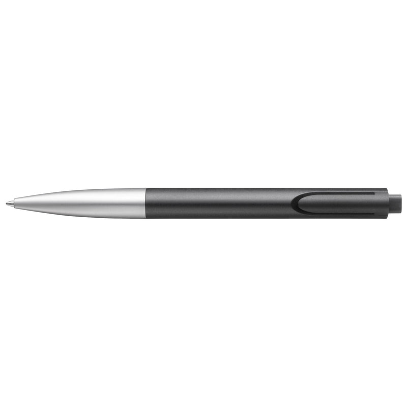 LAMY Noto Ball Pen Medium Tip, Black-Silver Body, Black Ink