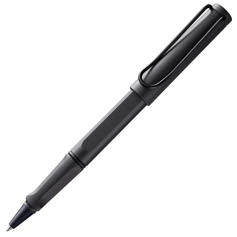 LAMY Safari Rollerball Pen Medium Tip, Umbra Black Body, With LAMY M63 Refill, Black Ink