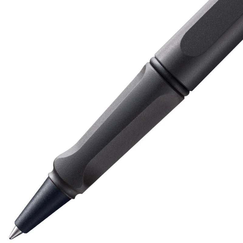 LAMY Safari Rollerball Pen Medium Tip, Umbra Black Body, With LAMY M63 Refill, Black Ink