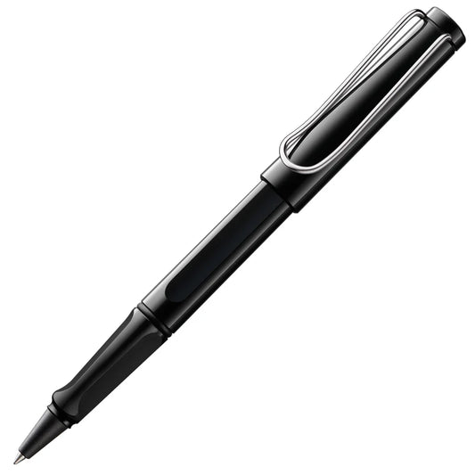 LAMY Safari Rollerball Pen Medium Tip, Black Body, With LAMY M63 Refill, Black Ink
