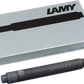 LAMY T10 Fountain Pen Ink Cartridges, Black Ink, Pack Of 5 Cartridges