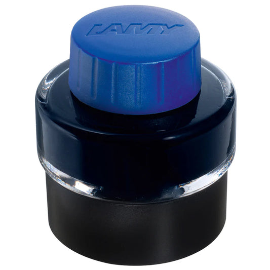 LAMY T51 30 ml Fountain Pen Ink Bottle Box Pack, Plastic Base, Blue Ink