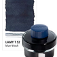 LAMY T52 50 ml Fountain Pen Ink Bottle, Comes With An In-Built Of Blotting Paper Around The Base, Blue-Black Ink