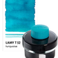 LAMY T52 50 ml Fountain Pen Ink Bottle, Comes With An In-Built Of Blotting Paper Around The Base, Turquoise Ink