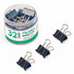 NUOVI 32mm Binder Clips (24pcs, Black)