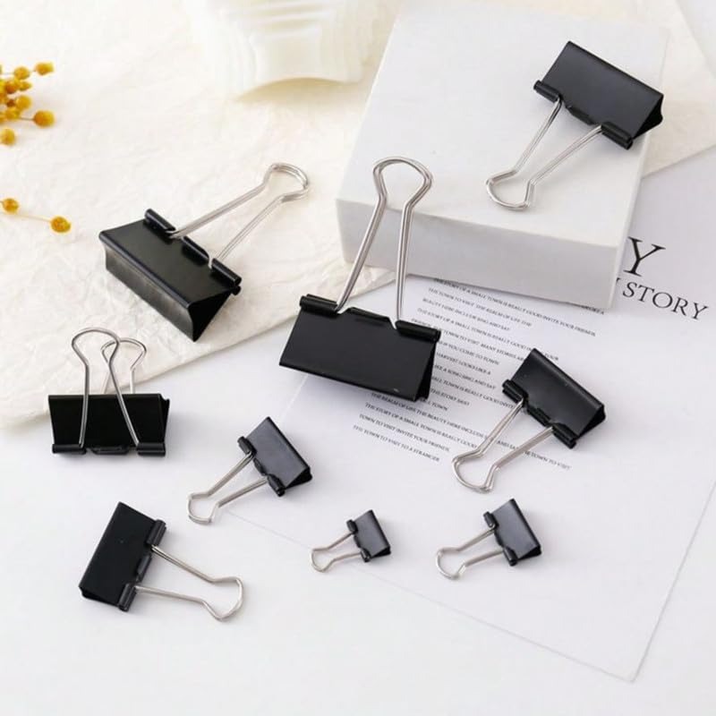 NUOVI 32mm Binder Clips (24pcs, Black)