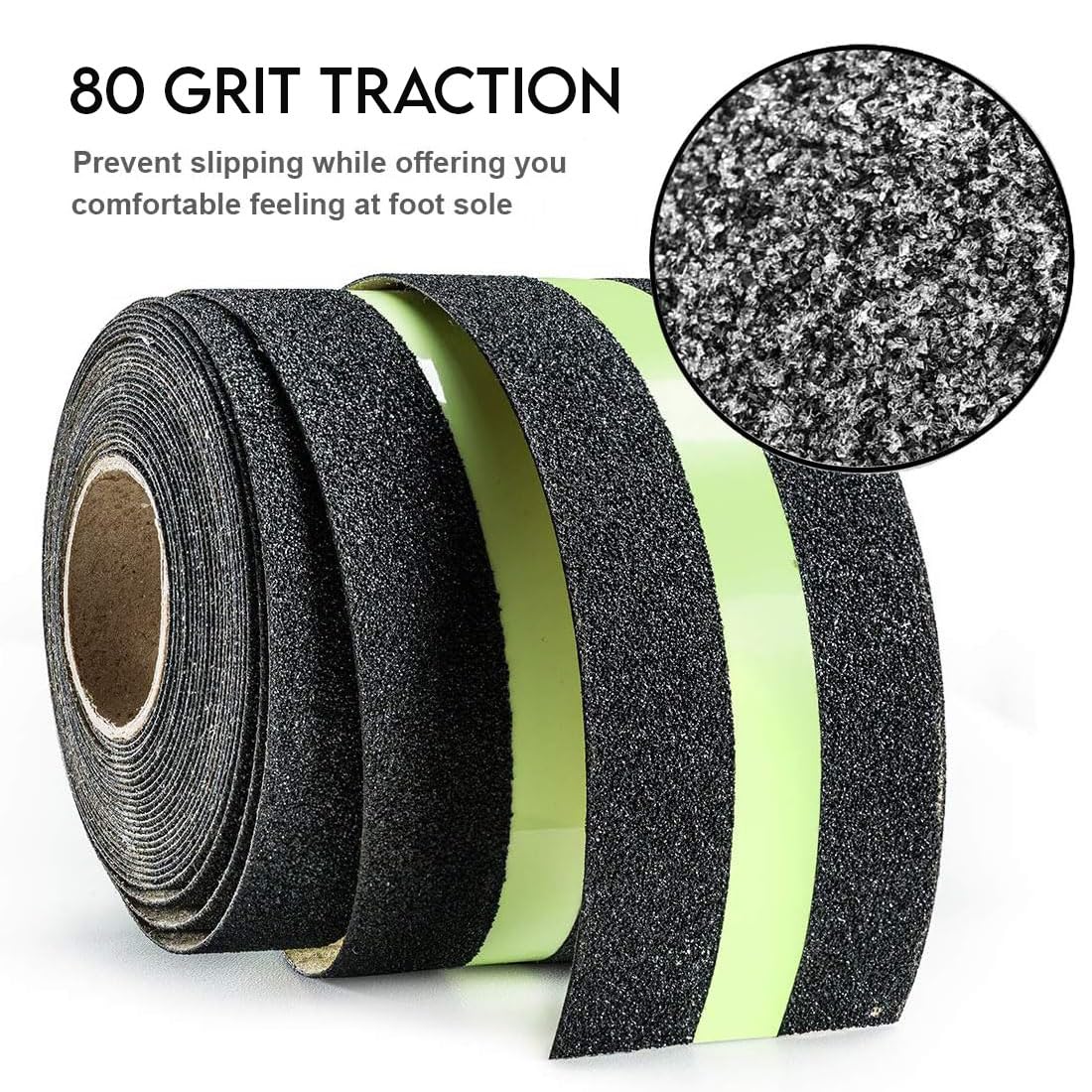 NUOVI Anti-Skid Tape (18mtr X 50mm, Neon Black)