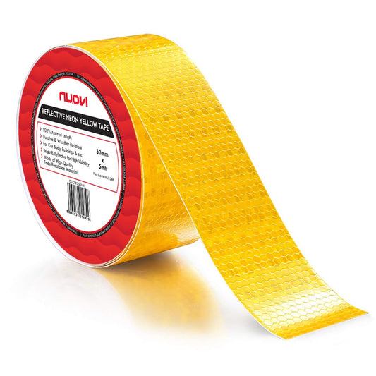 NUOVI Reflective Tape (5mtr X 50mm, Yellow)