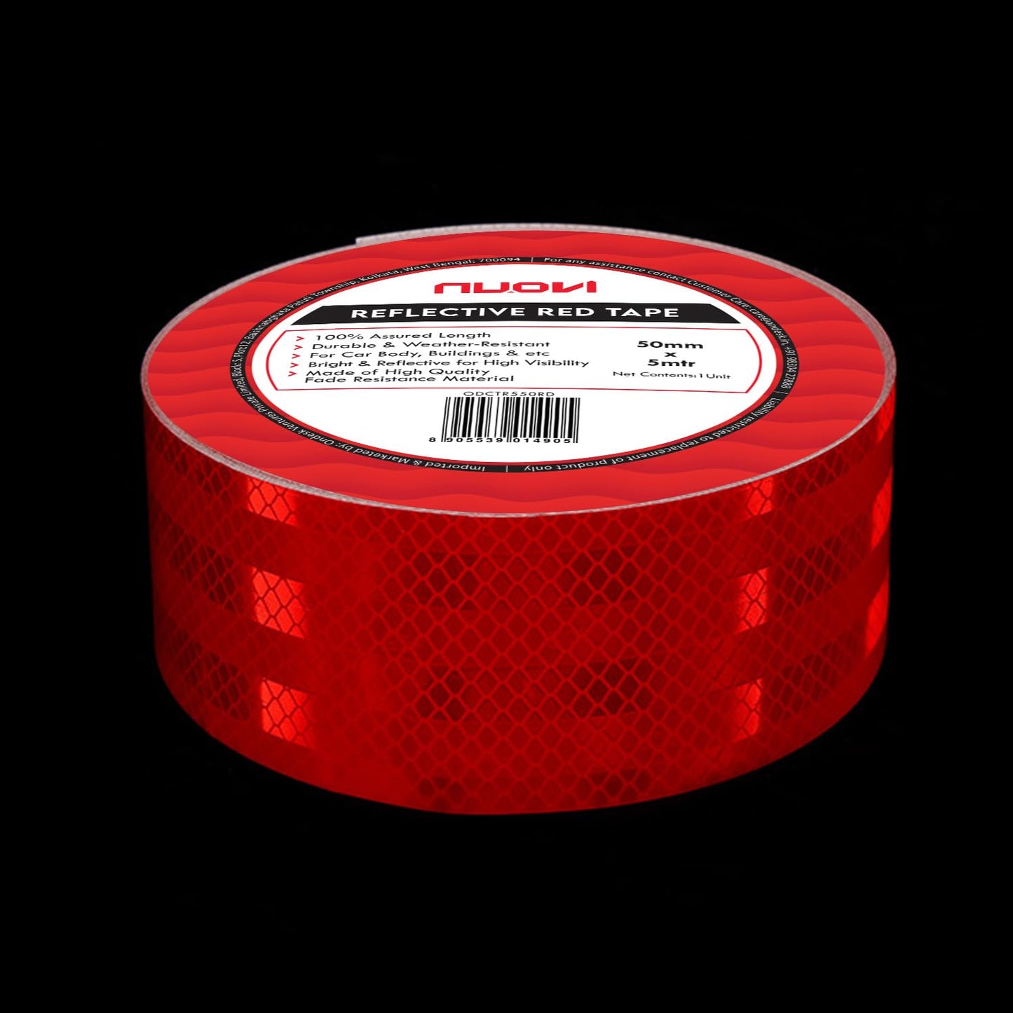 NUOVI Reflective Tape (5mtr X 50mm, Red)