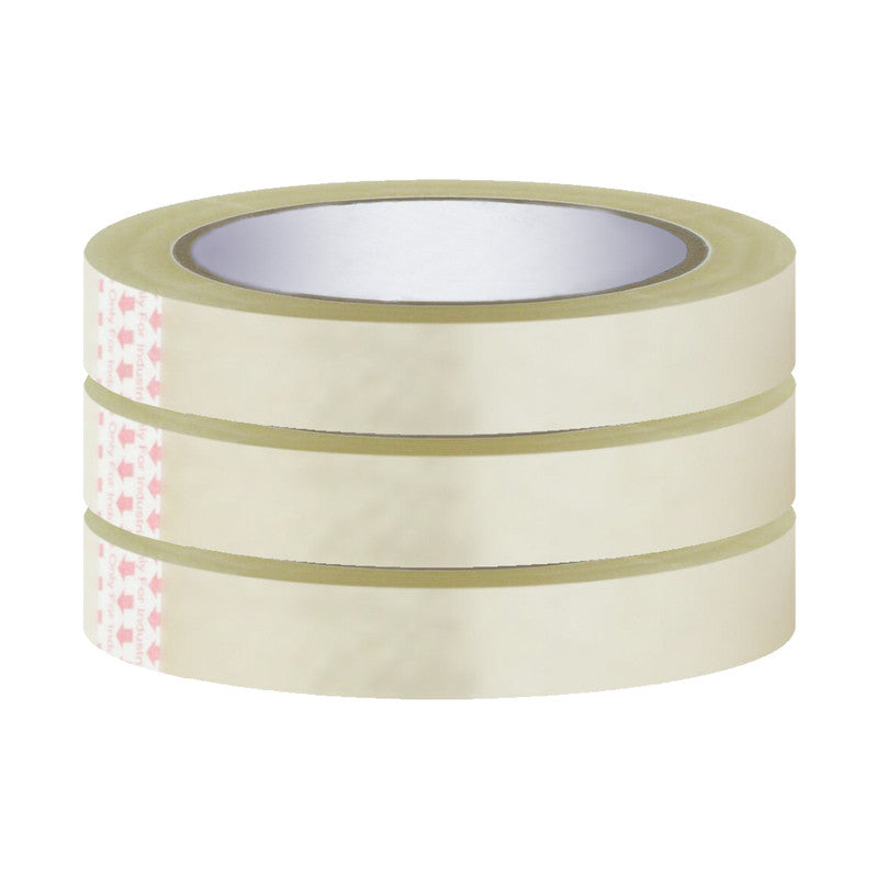 NUOVI BOPP Tape (65mtr X 12mm Transparent, Pack of 3)